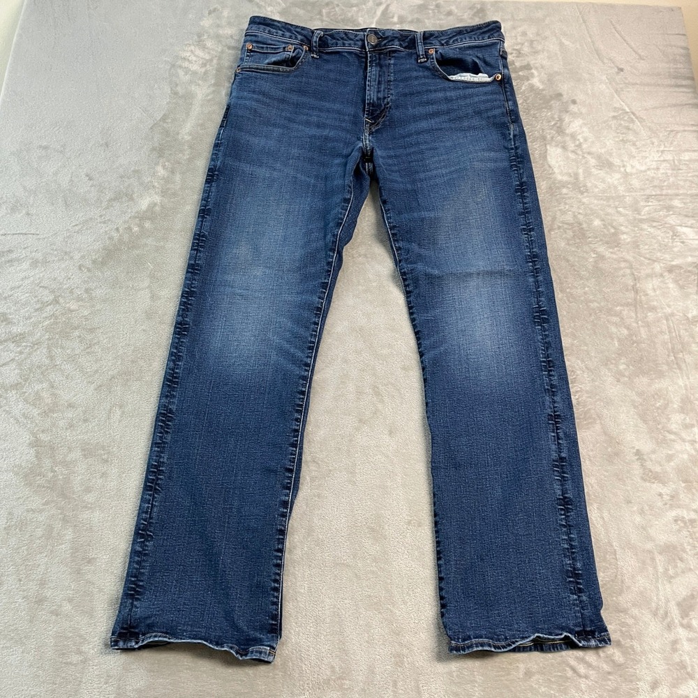 American Eagle Airflex Original Bootcut Jeans Mens 36x34* Blue Denim Medium Wash